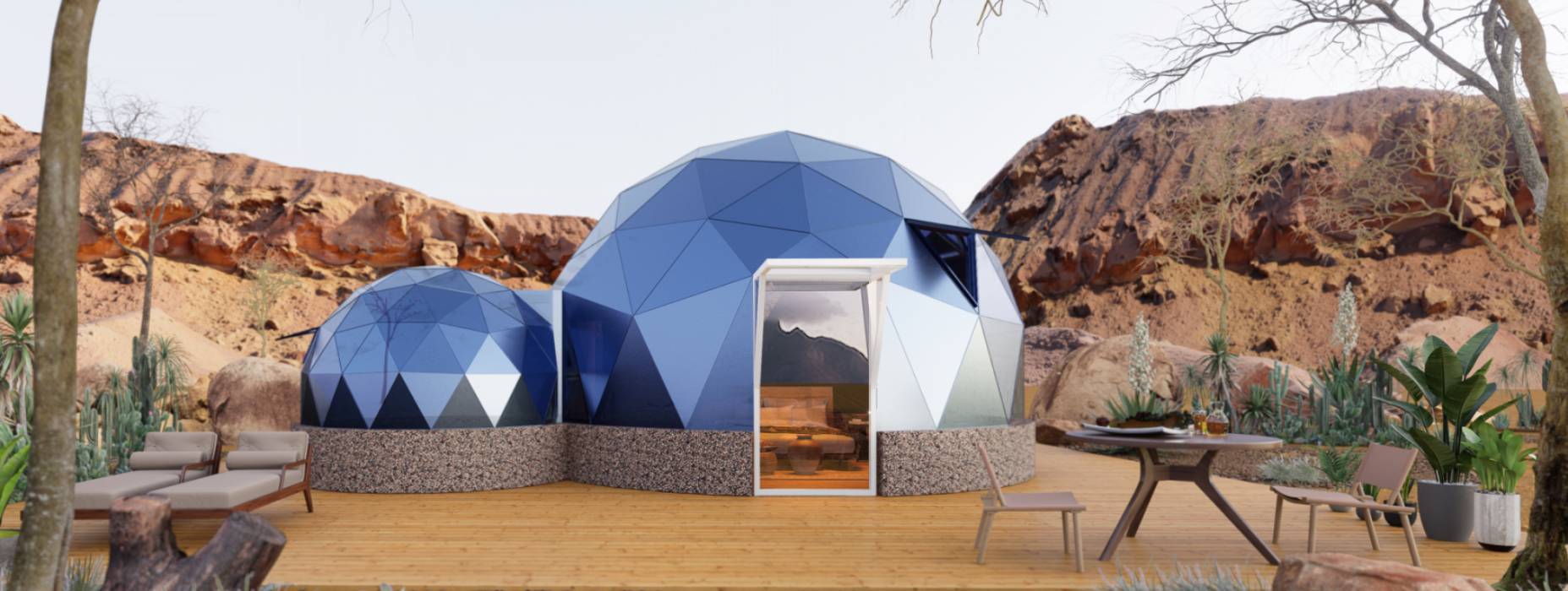 藁城市球形智能光伏玻璃星空房